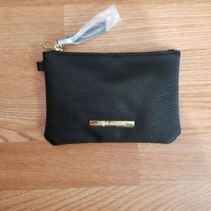 Steve Madden Black Coin Purse Zipper Wallet